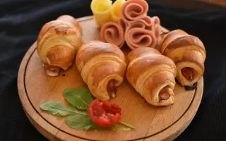 Mini vajas sonkás croassan 1 kg-os kiszerelés 1